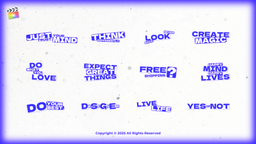 Dynamic Energy Box Titles Text Animation