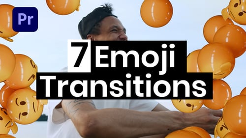 7 Emoji Transitions (MOGRT)