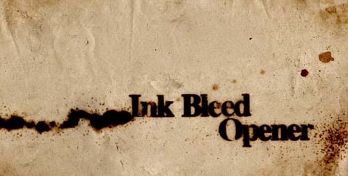 Organic Ink Drop Reveal Opener