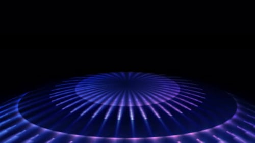 Floor Circle Light Rays 01