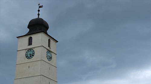 Mittelalterlicher Turm Zeitraffer