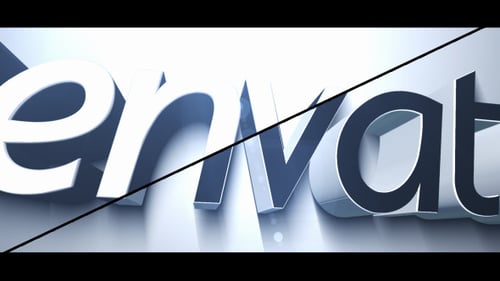 Black & White 3D Logo Reveal