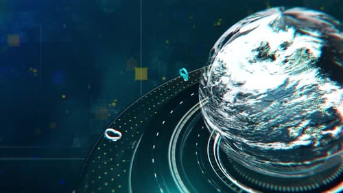 Weather Forecast News Broadcast Background 4k Loop