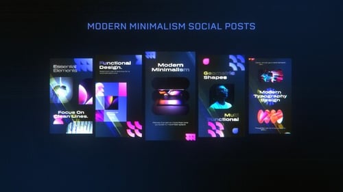 Modern Minimalism Social Posts