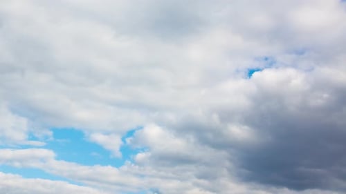 Time Lapse of Clouds in a Blue Sky