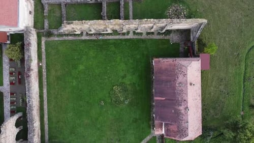 Church Ruins Aerial View