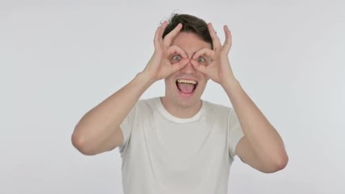 Young Adult Man Making a Silly Face
