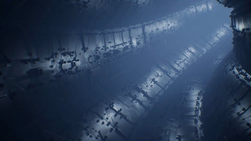 Foggy Space Tunnel 4K Loop