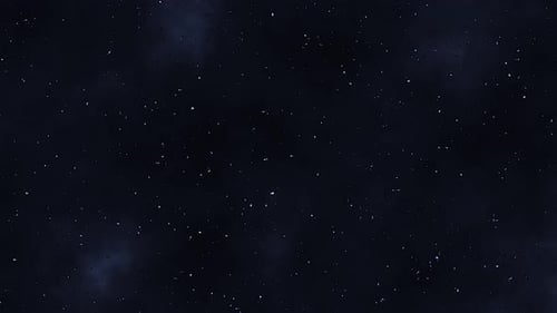 Shining Stars in Cloudy Sky