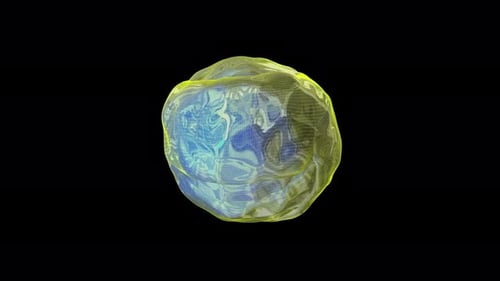 Abstract Morphing Wireframe Orb Animation