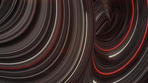 Fantastischer futuristischer Hintergrund mit verdrehten Substanzen, die in Neonlichtern gefärbt sind