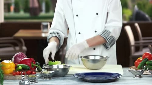 Chef Preparing Food.