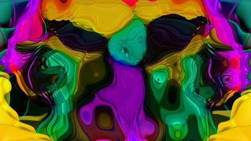 Abstract Fluid Colorful Morphing Art Background