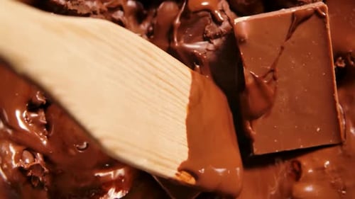 Hot Melted Chocolate Close Up