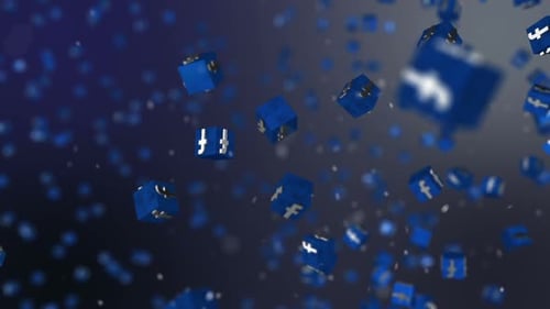 Facebook Icons 3D Loop