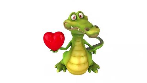 Lustiges Krokodil - 3D-Animation