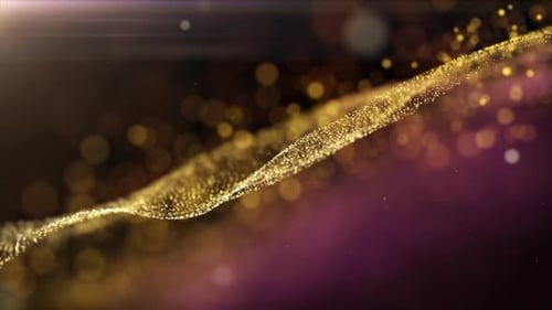 Fondo abstracto partículas oro brillante 03