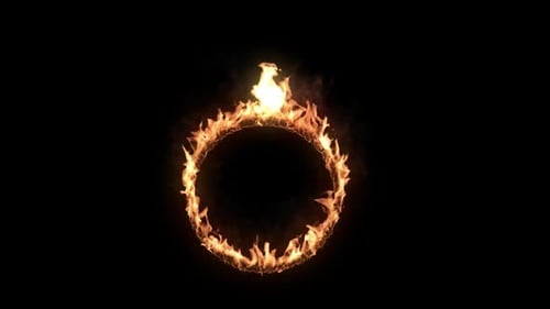 Dynamic Fire Ring Reveal Animation