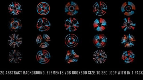 Abstract Background Elements Pack V08