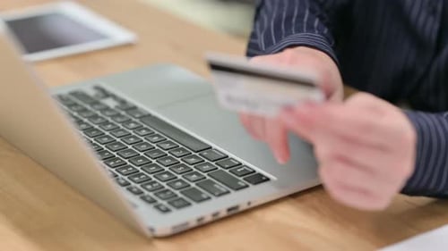 Close Up of Online Shopping on Laptop