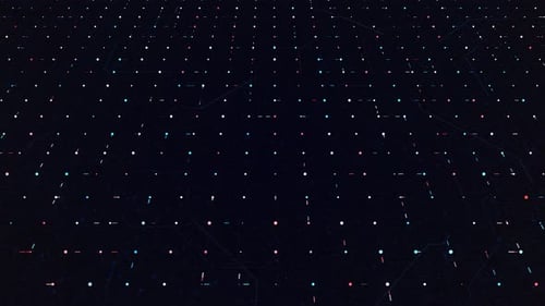Flowing narrow stripes in a grid