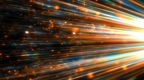 Abstract Light Speed Warp Tunnel Background Loop