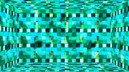 Crystalline Geometric Tunnel Loop Background Animation