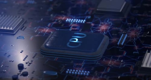 Motherboard CPU Circuits 4k