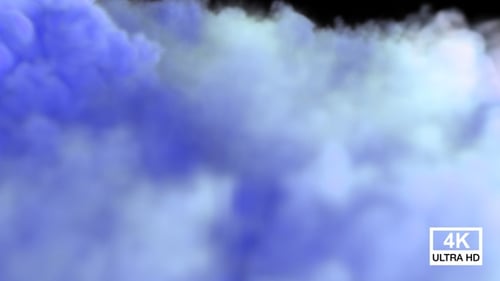 Fluid Blue Smoke Cloud Transition