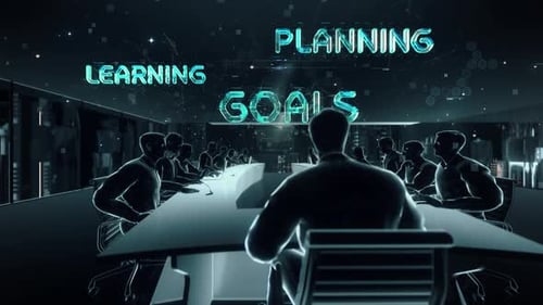 Futuristic Corporate Digital Text Reveal for Business Presentations