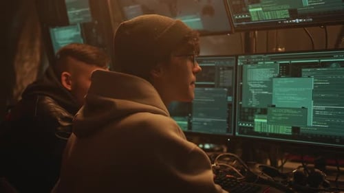 Hackers Committing Cybercrime in Hideout