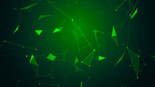 Modern Plexus Background Green