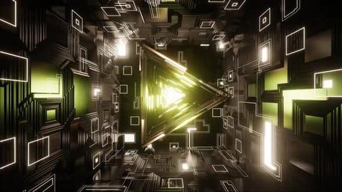 HD Digital Neural Energy Flow Artificial Intelligence | Technology Background Loop