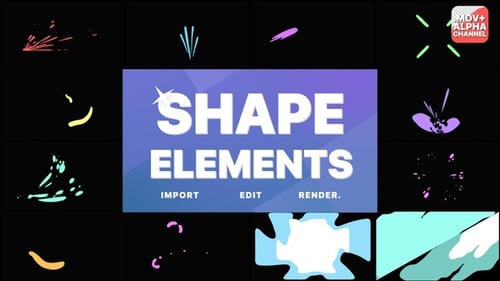 Shape Elements Pack | Motion Graphics