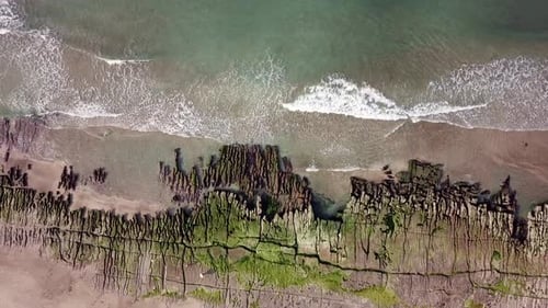 Aerial view of the sea