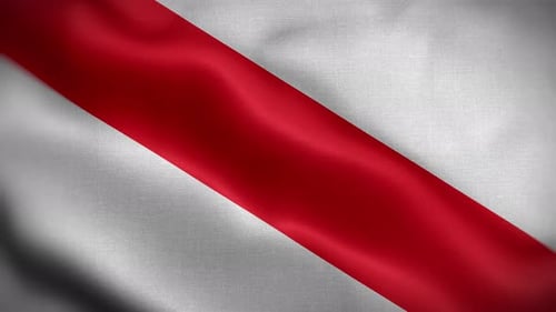 Seamless Looping Fabric Background with Red Diagonal Stripe