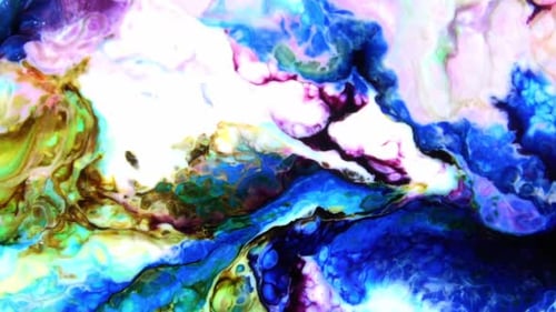 Psychedelic Cosmos Galaxy Paint Texture Background