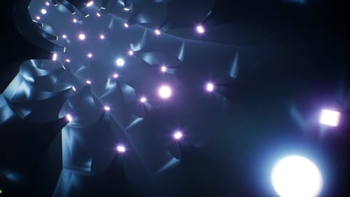 Glow Ball Neon Background Tunnel 4K