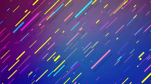 Vibrant Abstract Lines and Dots Motion Background