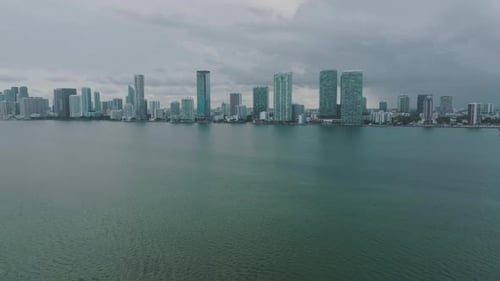 Aerial View of Miami Skyline During the Day
