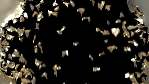 Dynamic Golden Shatter Reveal for Titles and Logos