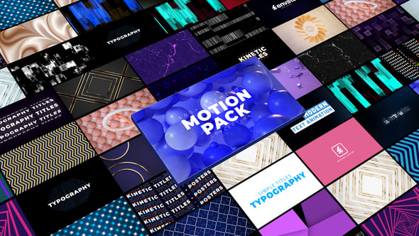 Dynamic Motion Graphics Pack with Kinetic Titles and Effects, Elements ...