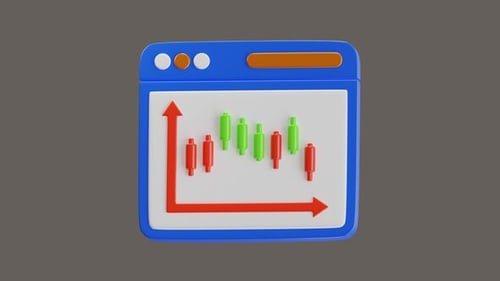 3D Animation of Business Strategy and Investment Market Trends