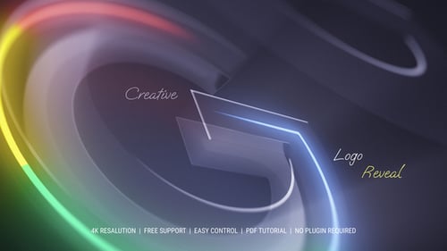 Fluid Abstract Lines Logo Reveal Animation