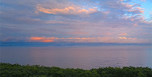 Paysage marin du soir