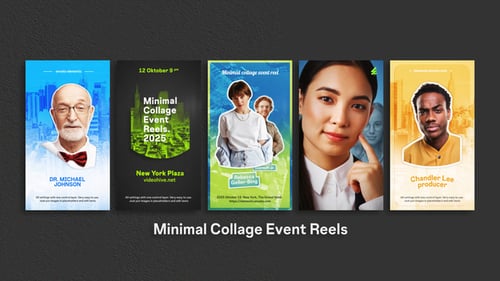 Minimal Collage Event Reels