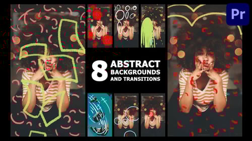Dynamic Abstract Overlays and Fluid Motion Graphic Transitions