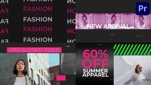 Fashion Apparel Opener | Premiere Pro MOGRT