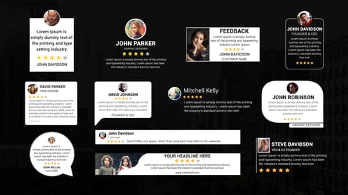 Testimonial Text Titles