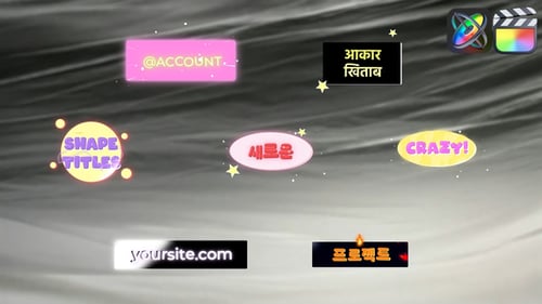 Colorful Flash FX Motion Graphics Titles